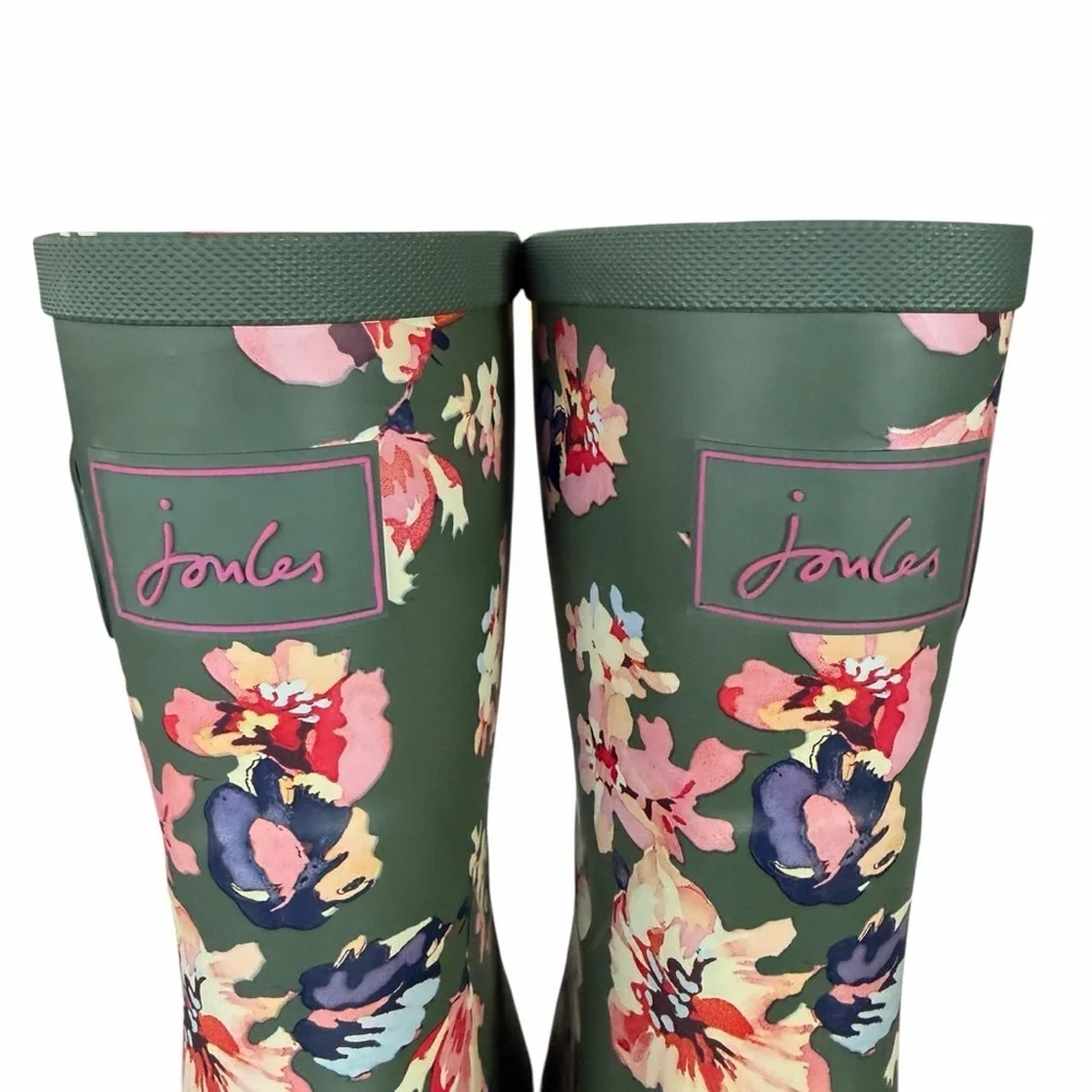Joules Wellies Molly Mid Calf US 6 UK 4 Garden Pull On rain Boots